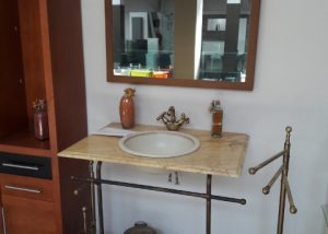 Salinas Conjunto latón envejecido de 80cm 01