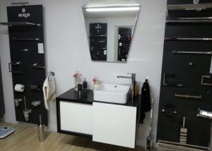 Salinas Lacado Negro mate Puerta corredera blanca mate